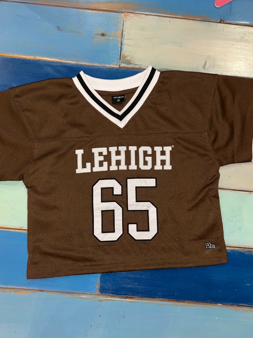 Hype and Vice Lehigh University #65 Football Jersey Brown Women’s Small